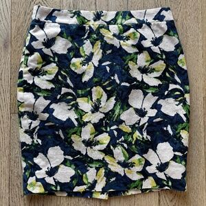 J. Crew Floral Pencil Skirt